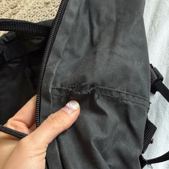 Black Fjallraven Backpack with Red Logo - Picture 2 of 2